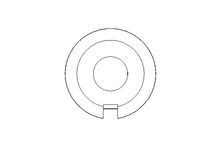 Locking bracket 8.4 A2 DIN432