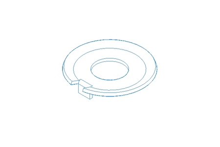 Sicherungsblech 10,5 A2 DIN432