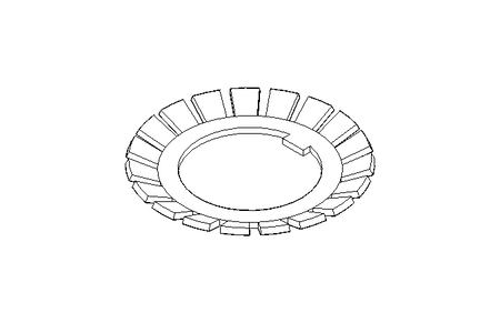 Frein d'écrou MB5 25x42 St DIN5406