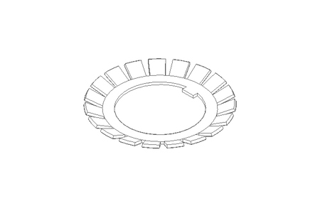 Rosetta di sicurezza MB7 35x57 St