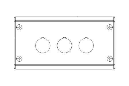 Gehäuse 3-fach 153x80x56 PC