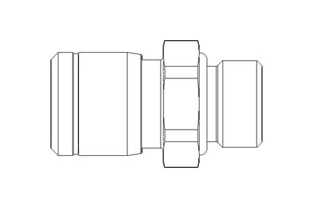 Conexao roscada G1/8 D=6 (inox)