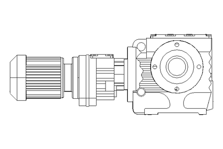 Motor engrenagem sem fim 0,12kW 0,52