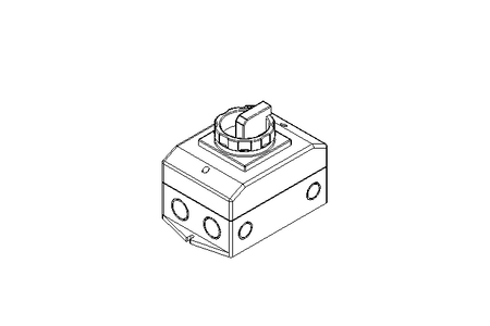 Interruptor principal 3pol 25A preto