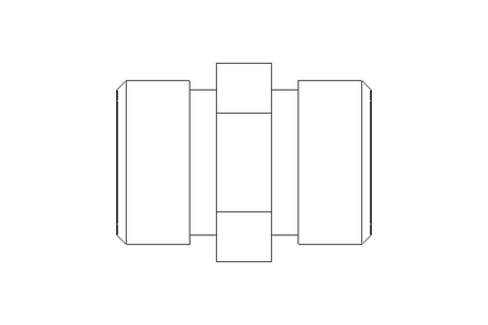 Conector roscado p/ tubos L 12/12 1.4571