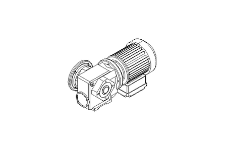 Worm gear motor 0.25kW 30 1/min