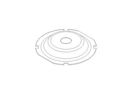 Membrane/diaphragm D=50 L/H=8 EPDM