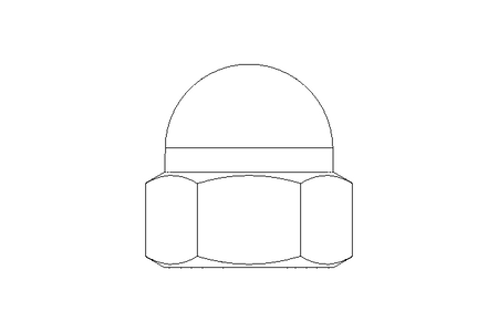 Tuerca hexagonal ciega M20 A2 DIN1587