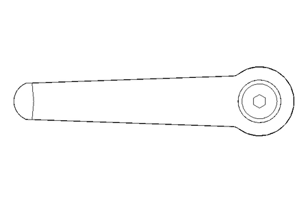 Klemmhebel M8x40 Außengewinde 1.4305