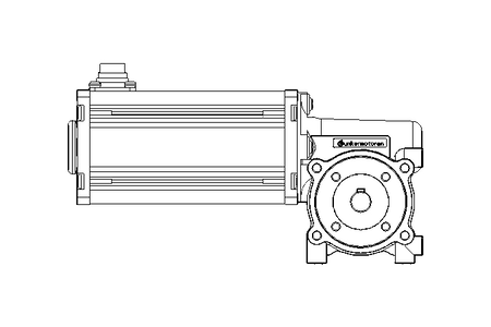 Worm planetary gear motor 0.1kW