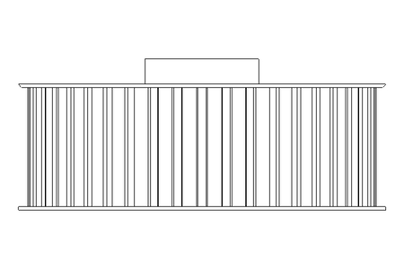 Roda dentada Tipo 6F L=48 D=110,67 d=24