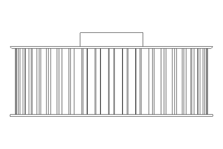 Roda dentada Tipo 6F L=48 D=110,67 d=24