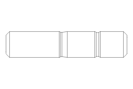 Cavilha roscada nas pontas M16x55 DIN939