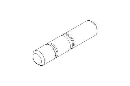 Cavilha roscada nas pontas M16x55 DIN939