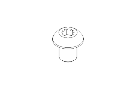 Flat head screw M8x10 A2 ISO7380