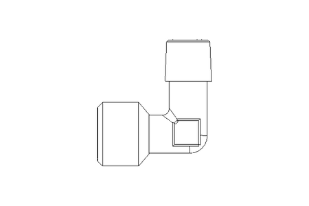 Conector roscado em L 1.4404