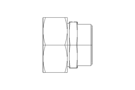 Reducing coupling L 42/35 St-Zn ISO8434