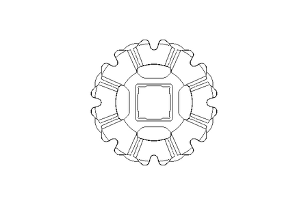 Roda dentada para corrente