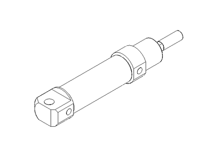 Doppelt wirkender Zylinder D16 Hub10