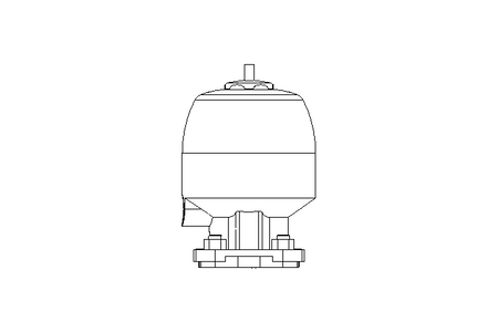 Pneumatikantrieb PTFE Membran DN25 NO