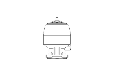 Pneumatikantrieb PTFE Membran DN25 NO