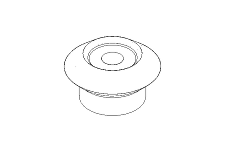 Roda de dentes cônicos M=2,5 Z=16