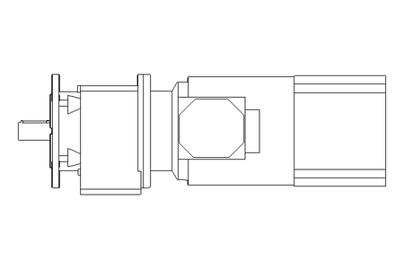 Motorreductor coaxial 3kW 247 1/min