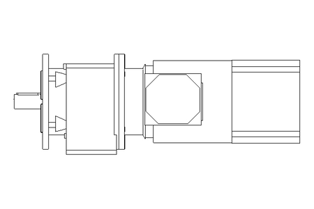 Stirnradgetriebemotor 2,2kW 92 1/min