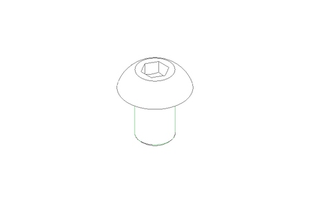 Flat head screw M4x6 A2 ISO7380