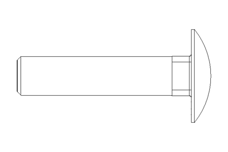 Round head screw M10x45 A2 DIN603