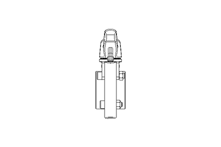 ZFA-Scheibenventil DN40 AISI316L Hand