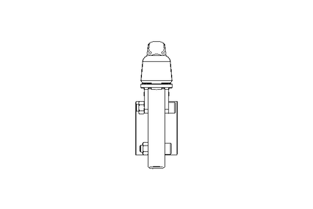 ZFA-Scheibenventil DN40 AISI316L Hand