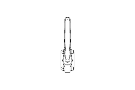 ZFA-Scheibenventil DN40 AISI316L Hand