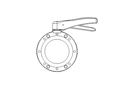 ZFA-Scheibenventil DN100 AISI316L Hand