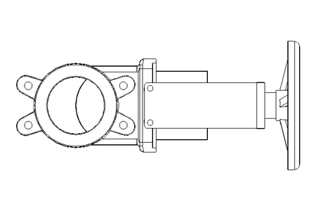 VALVULA TIPO GAVETA DN100 PN10 C VOLANTE