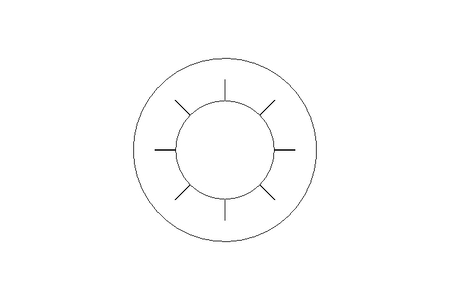 Rondella dentellata J 4,3 St-Zn DIN6798