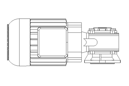 螺杆齿轮速电机 0,55kW 104 1/min