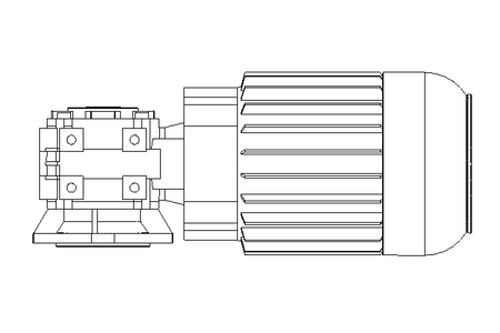 Worm gear motor 0.55kW 104 1/min