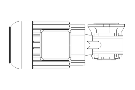 Worm gear motor 0.55kW 74 1/min