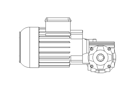 Motor engrenagem sem fim 0,55kW 74 1/min