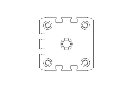 Doppelt wirkender Zylinder D40 Hub40