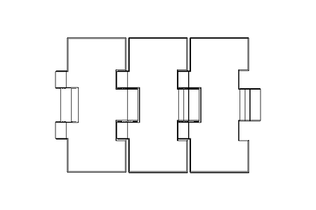 Corrente articulada FlatTop 60S84XMHB