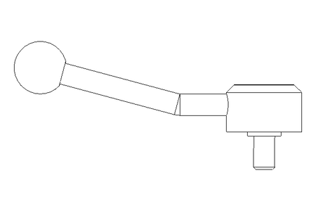 Flachspannhebel E M10x25 Edelstahl