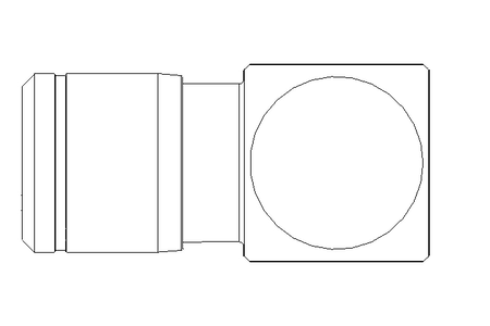 Conexao de encaixar em L G1/8 D=8 (inox)