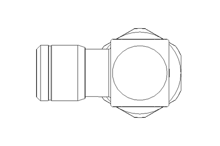 Conexao roscada em L G1/4 D=6 (inox)