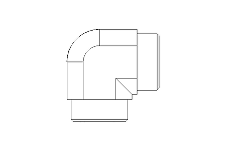 Raccordo a gomito L 28/28 St ISO8434