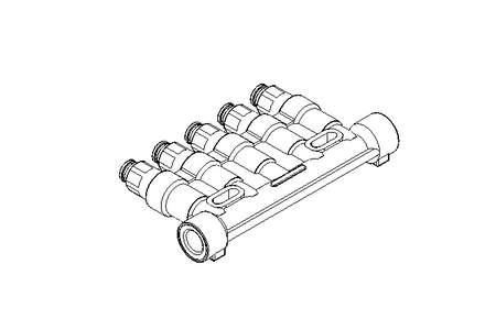 Kolbenverteiler 5-fach