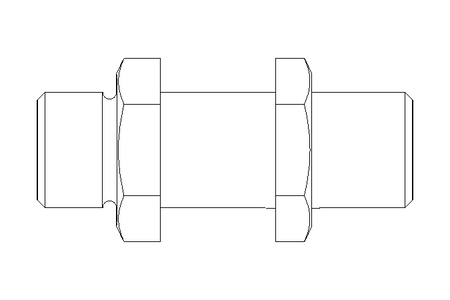 Raccord passe-cloison L 10/10 Niro