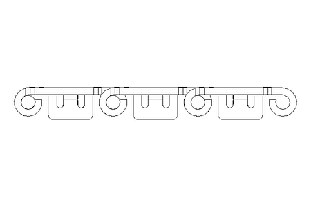 Flat-top chain SSC8811B-3.5IN B=88.9