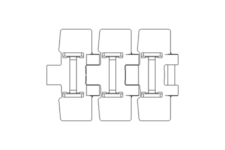 Esteira articulada SSC8811B-3,5IN B=88,9